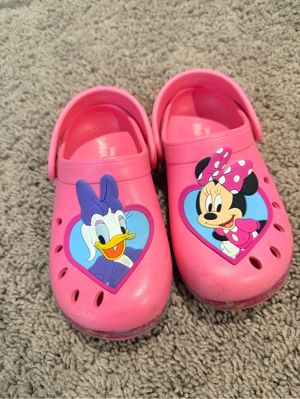 Kids Pink Minnie & Daisy Character Clog Sandals
